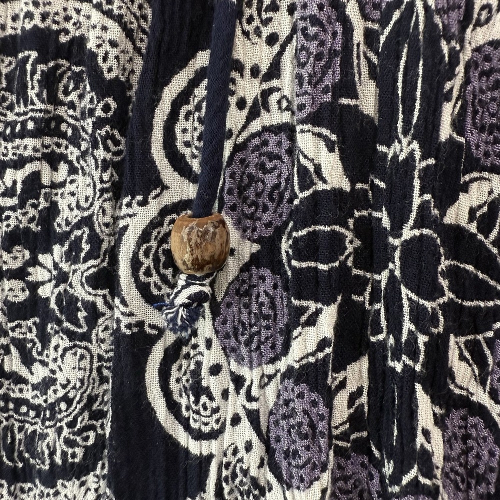 Altar'd State Women's Dress Size Small Rayon Navy Floral Summer Fall Beach Boho‎ - Picture 5 of 7
